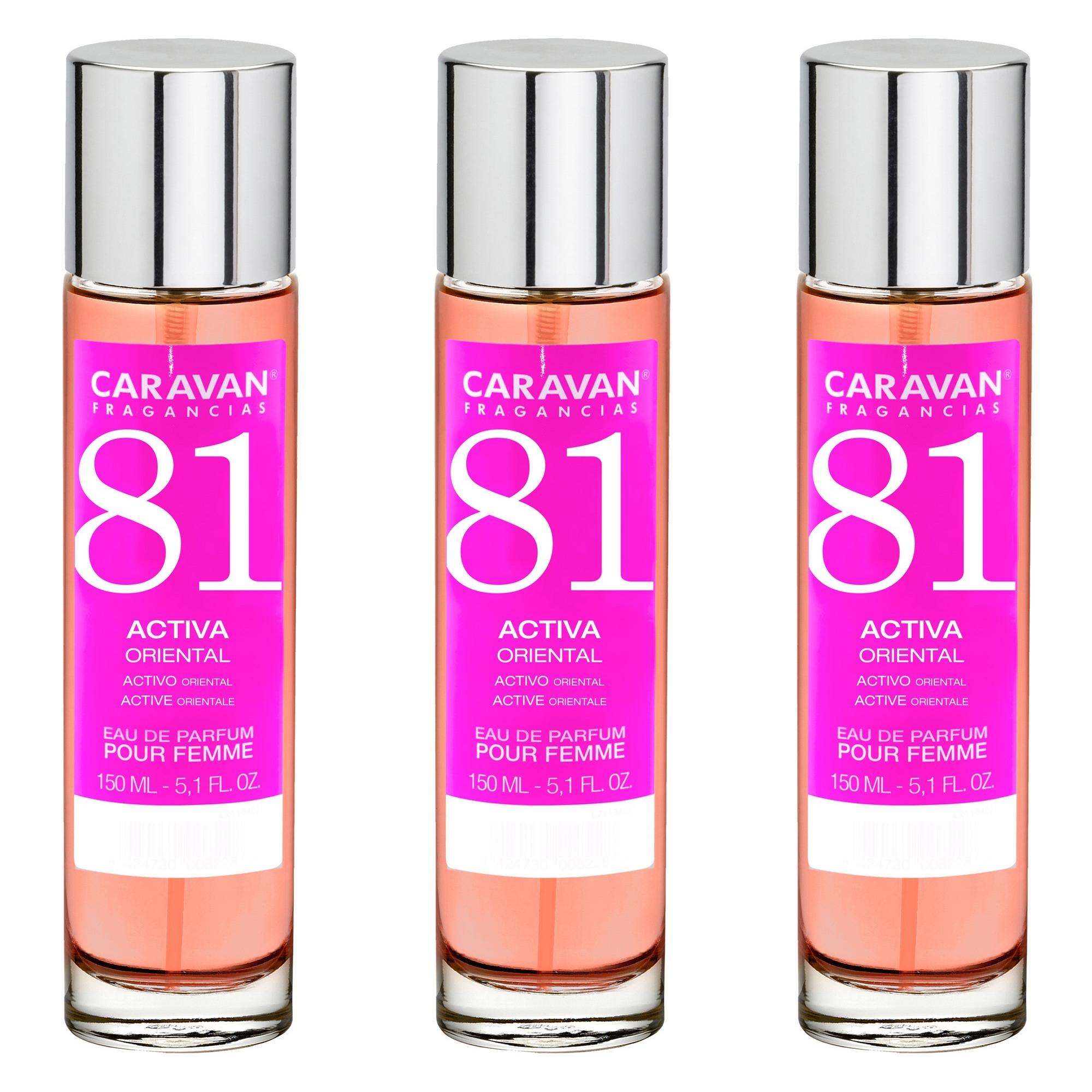 Caravan fragancias set de 3 frascos perfume de mujer nº81, de 150 ml