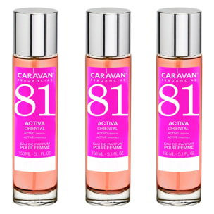 Caravan fragancias set de 3 frascos perfume de mujer nº81, de 150 ml