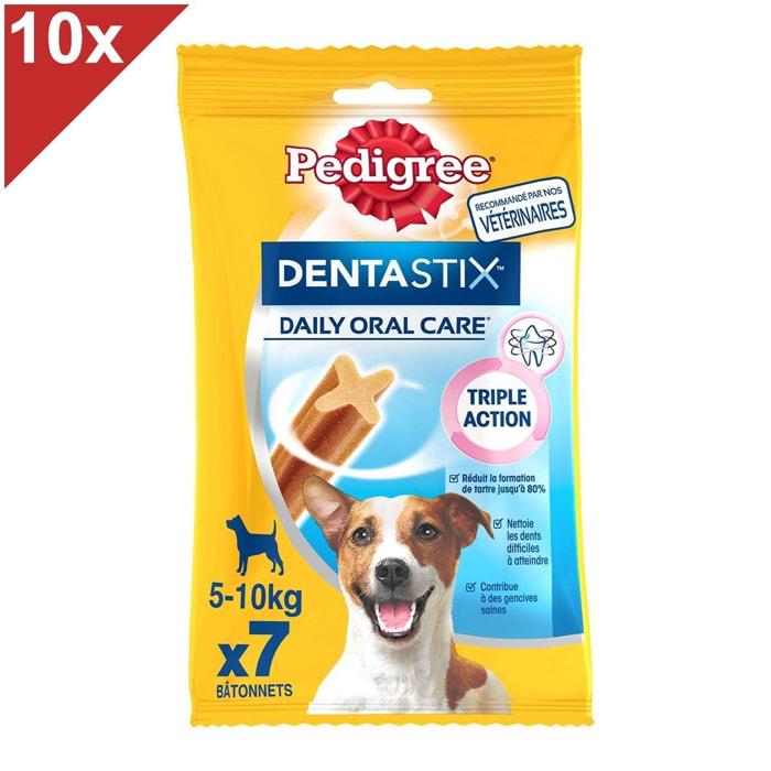 PEDIGREE Dentastix Friandises à mâcher petit chien 70 sticks dentaires (10x7)