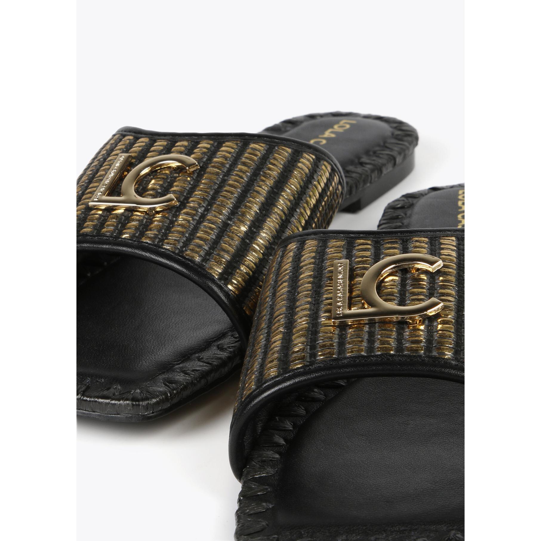 Sandali bassi metallizzati