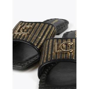 Sandali bassi metallizzati