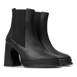 Botín de tacón Bimba en napa con cierre elástico