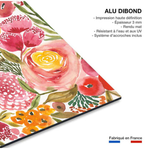 Tableau fleurs pivoine Tableau alu Dibond