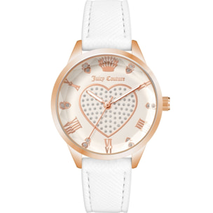 Reloj Juicy Couture JC1300RGWT Mujer Analogico Cuarzo con Correa de Polipiel