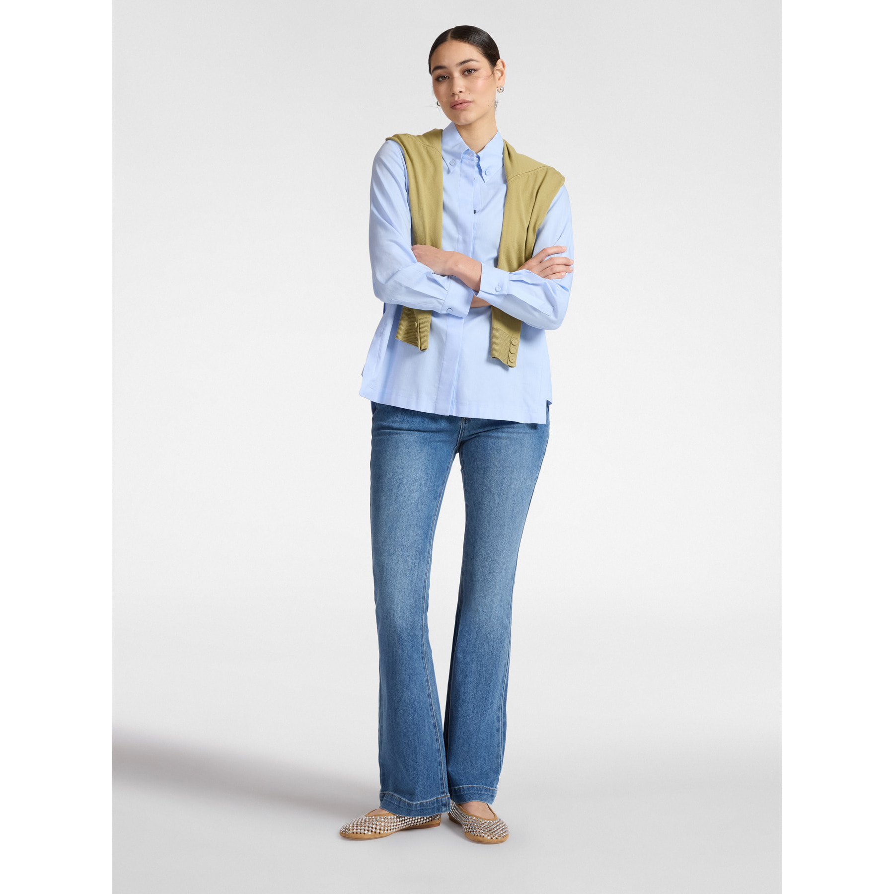 Elena Mirò - Jeans acampanados - Azul