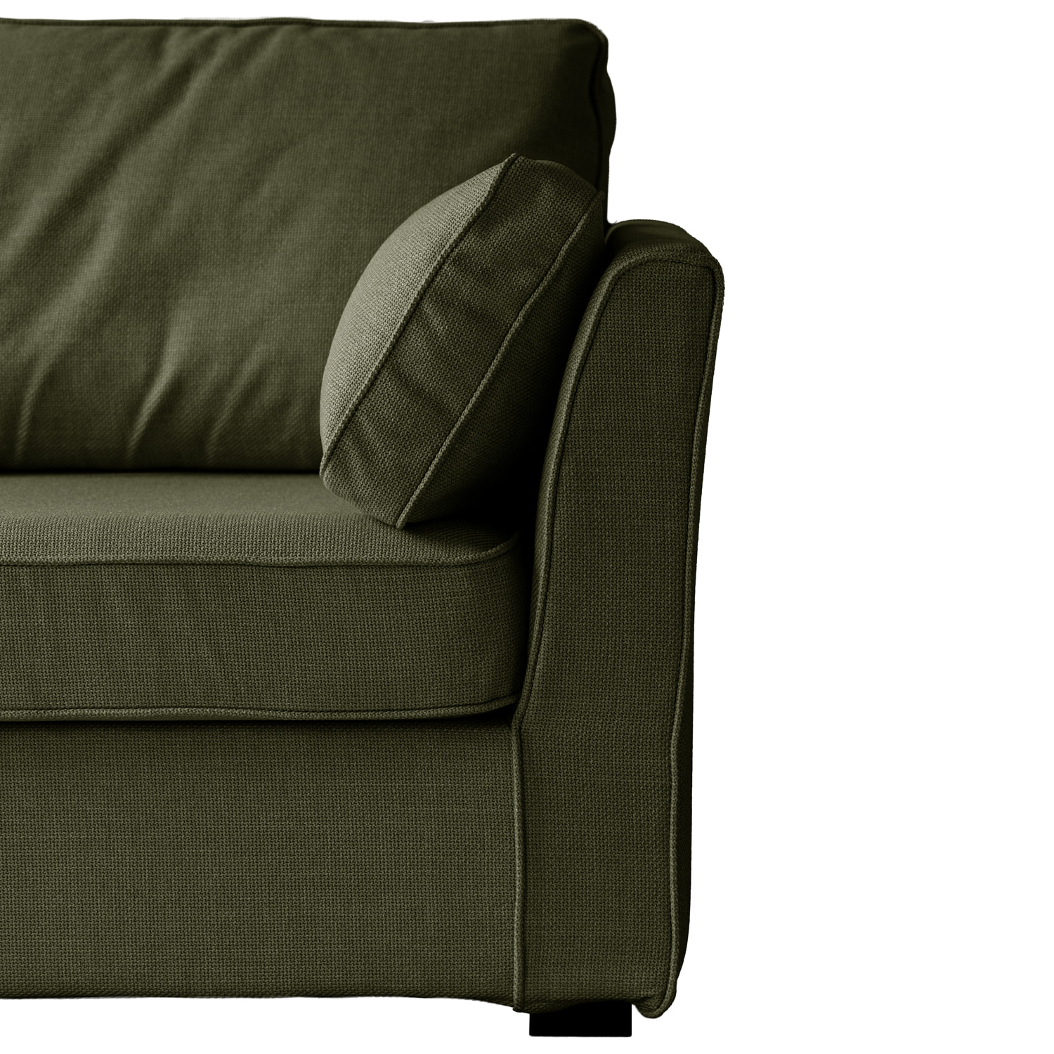 Canapé droit 2 places vert EMILE