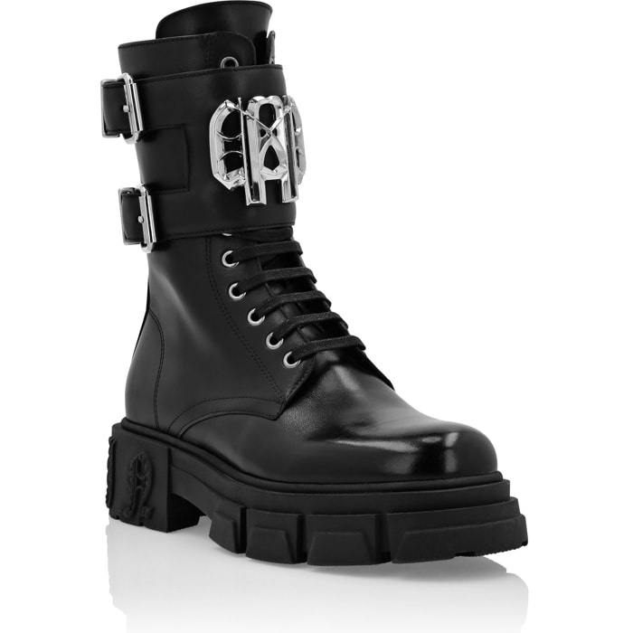 PHILIPP PLEIN Boots Mid Flat GOTHIC PLEIN