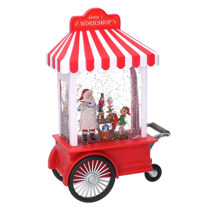 Decorazione natale in plastica candy shop cm17,5x10h27,5