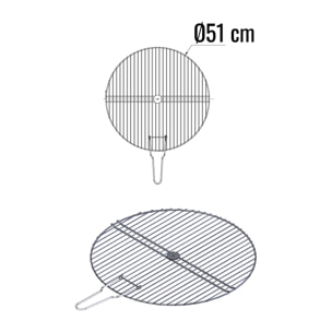 Grille ronde simple – Ø 51 cm