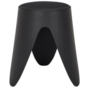 Tabouret Eve Noir - Lot de 6