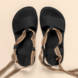 Sandalias N5685 NOBUCK LAVADO BLACK/SATYA color Black