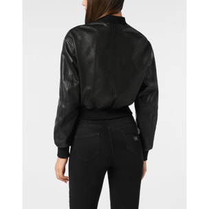 PHILIPP PLEIN Leather Bomber