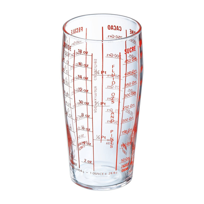 Verre doseur 58 cl  - Luminarc - verre trempé extra résistant