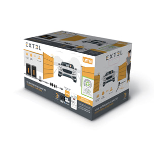 Motorisation connectée à bras articulés pour portail battant : 2.5m/250kg par battant - XB250 + 2 télécommandes OFFERTES - Extel Umii