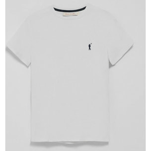 Pack mujer de tres camisetas negra, azul marino y blanca de manga corta con logo bordado Rigby Go