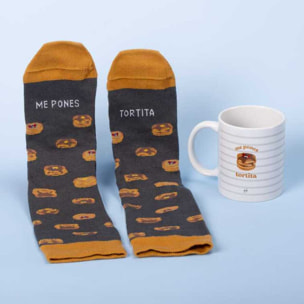 Kit Taza + Calcetines "Me pones tortita"