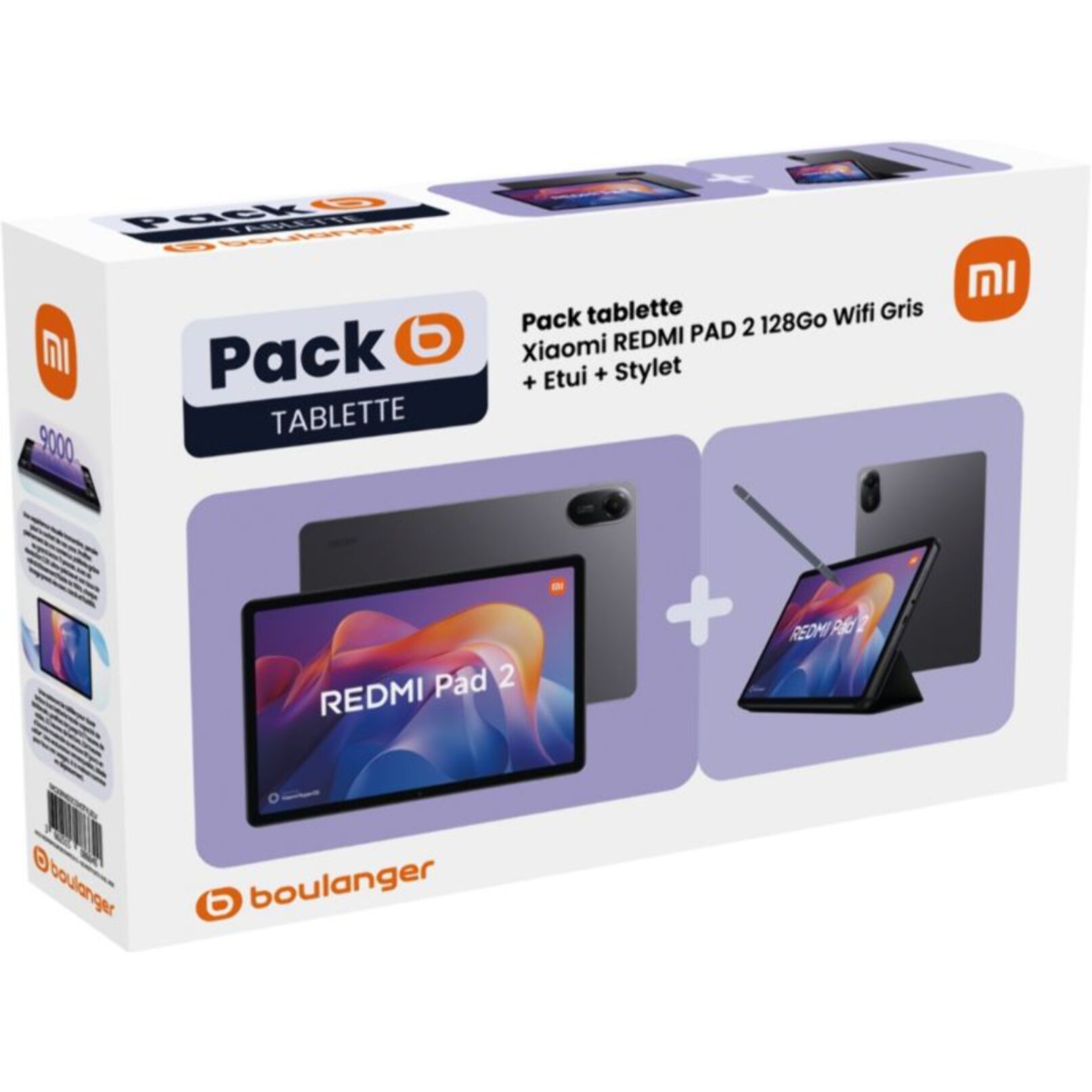 Tablette Android XIAOMI Pack Redmi Pad 2 128Go + Cover + Pen