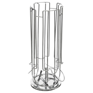 Porte-capsules rotatif x24 chromé