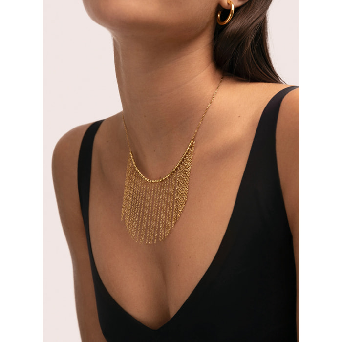 Collar Regina Acero Baño Oro