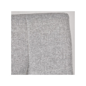 Chaise rotative en tissu & piètement en chêne - 3 coloris - HORTENSE