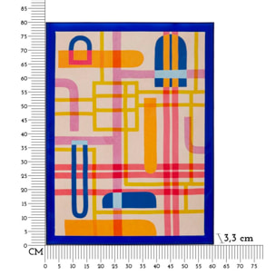 STAMPA SU TELA LACCATTO MODIS C/CORNICE -B- CM 60X3,3X80
