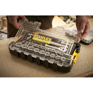 Coffret de douilles Stakbox L 1/2" FatMax - Jeu de 26 pièces STANLEY FMMT98103-1