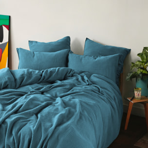 Housse de couette en gaze de coton, SIMPLEMENT GAUFRÉ