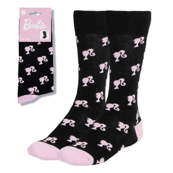 Calcetines diseño barbie azul y rosa