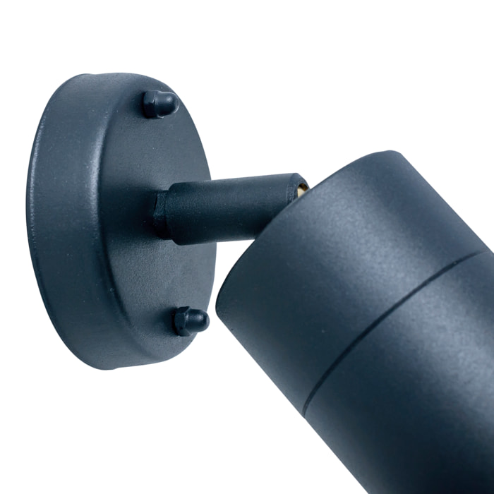 FORLIGHT Pixa Simple alique de uso interior y exterior para bombilla GU10 en color negro