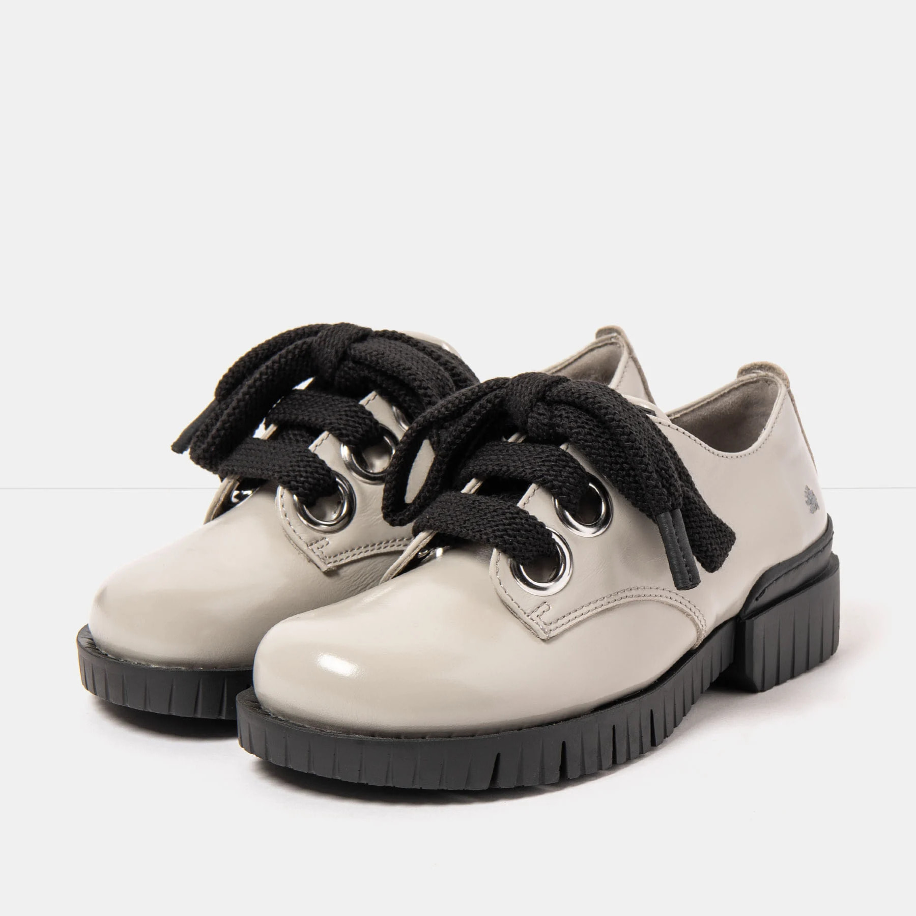 Zapatos 1846 NAPPA SHINNY CINDER /OXFORD color Cinder