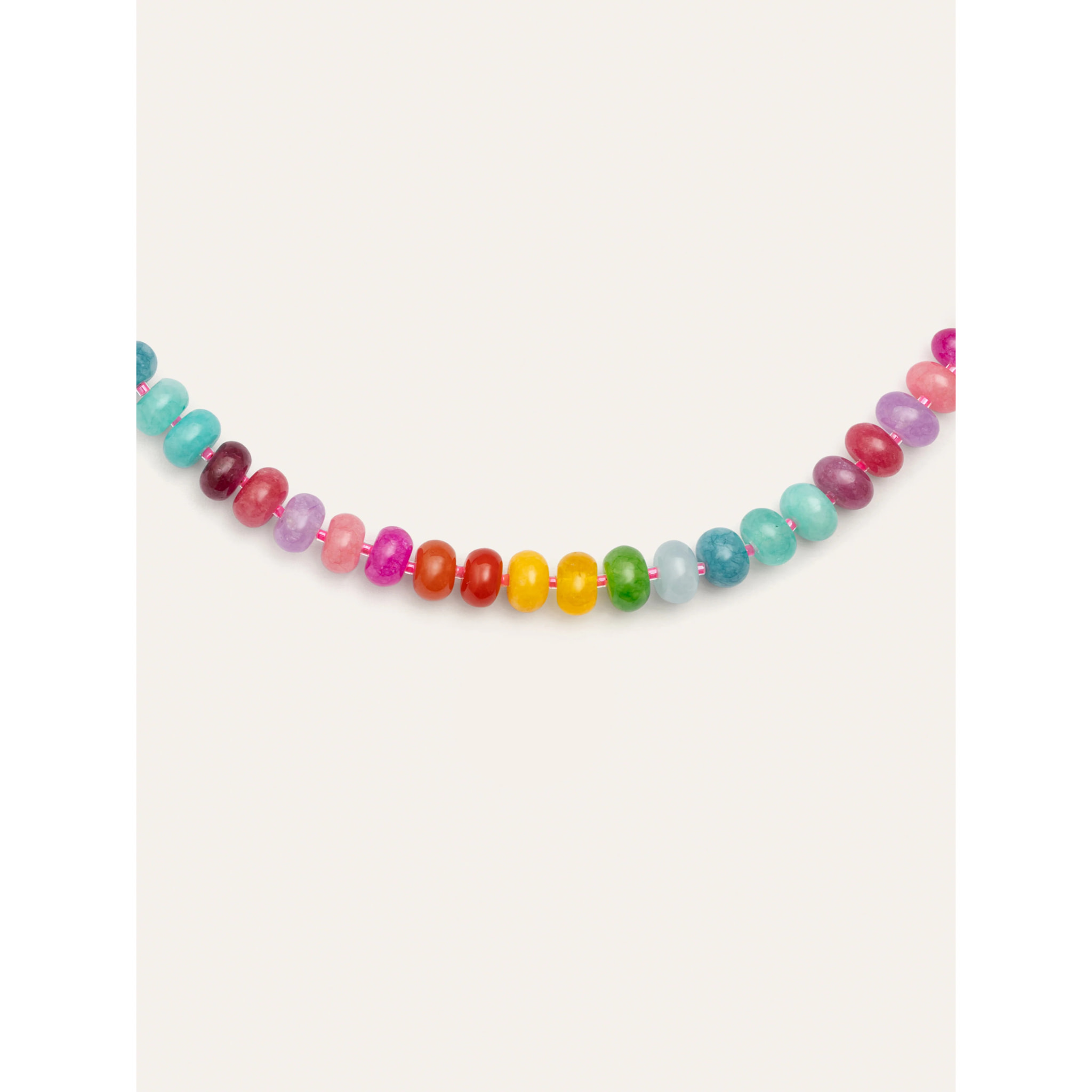 Collar Bloom Stones Acero Baño Oro