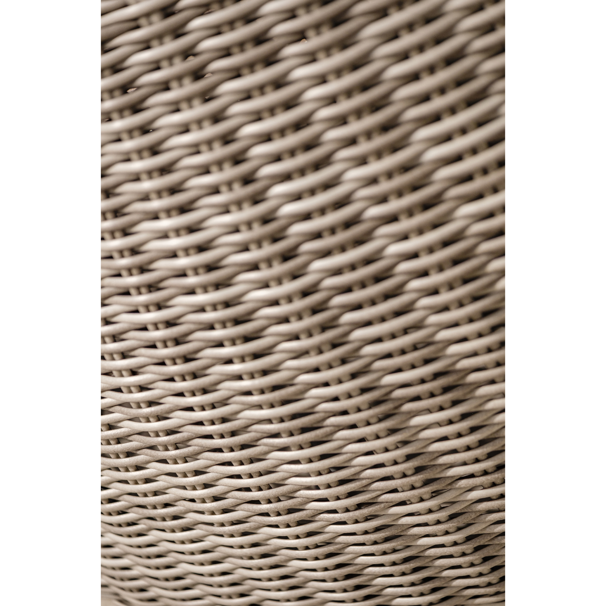 PVC-ISA-SALON - Salon de jardin 5 places en résine tressée rondee