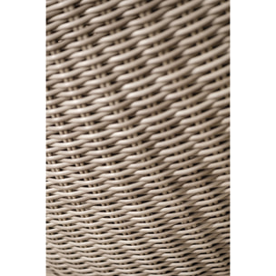 PVC-ISA-SALON - Salon de jardin 5 places en résine tressée rondee