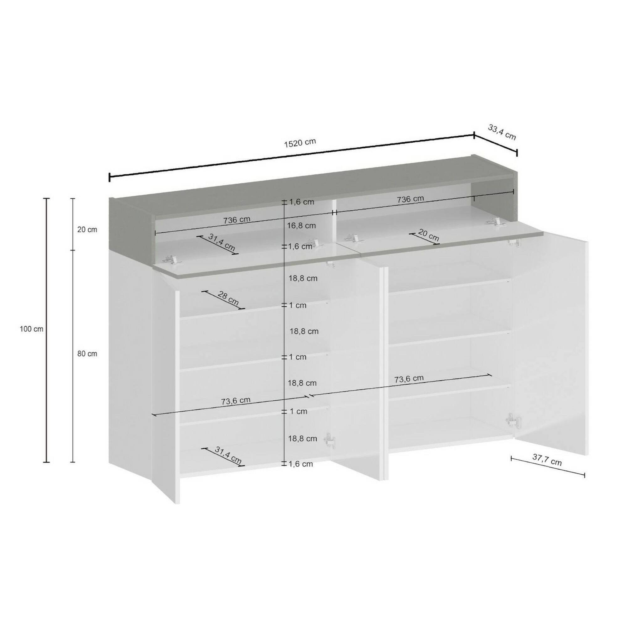 Scarpiera Dcandrev, Porta scarpe salvaspazio a 6 ante, Armadio multifunzione da ingresso, 154x38h100 cm, Bianco e Rovere