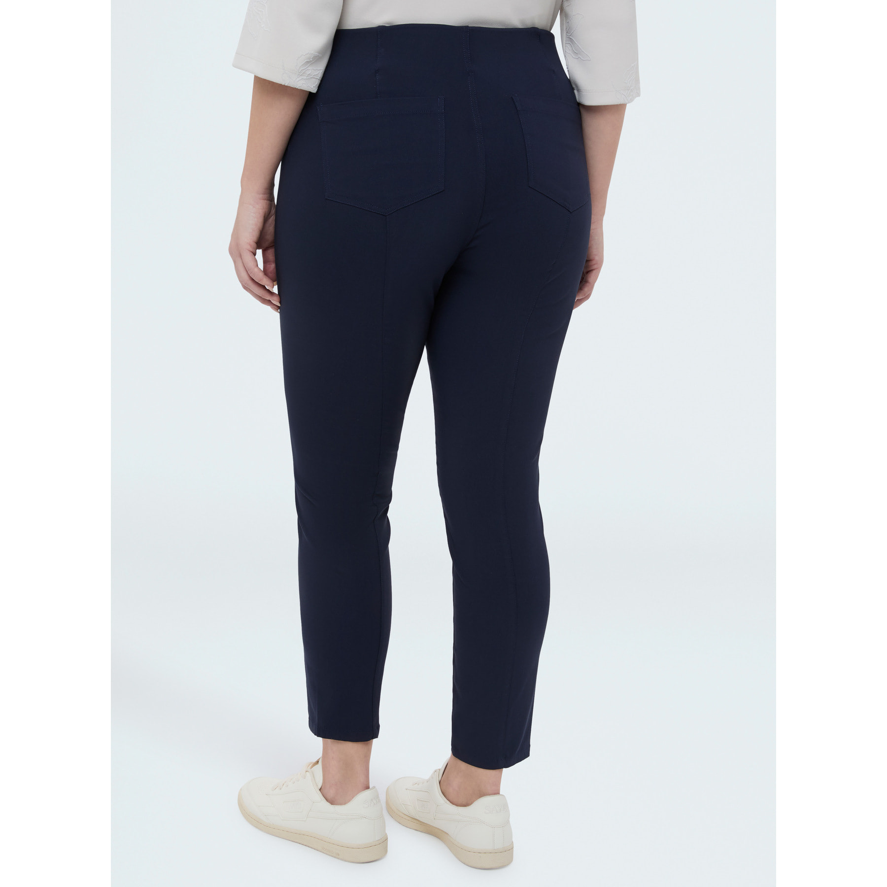 Fiorella Rubino - Pantalones Jeggings con elástico en la cintura - Azul