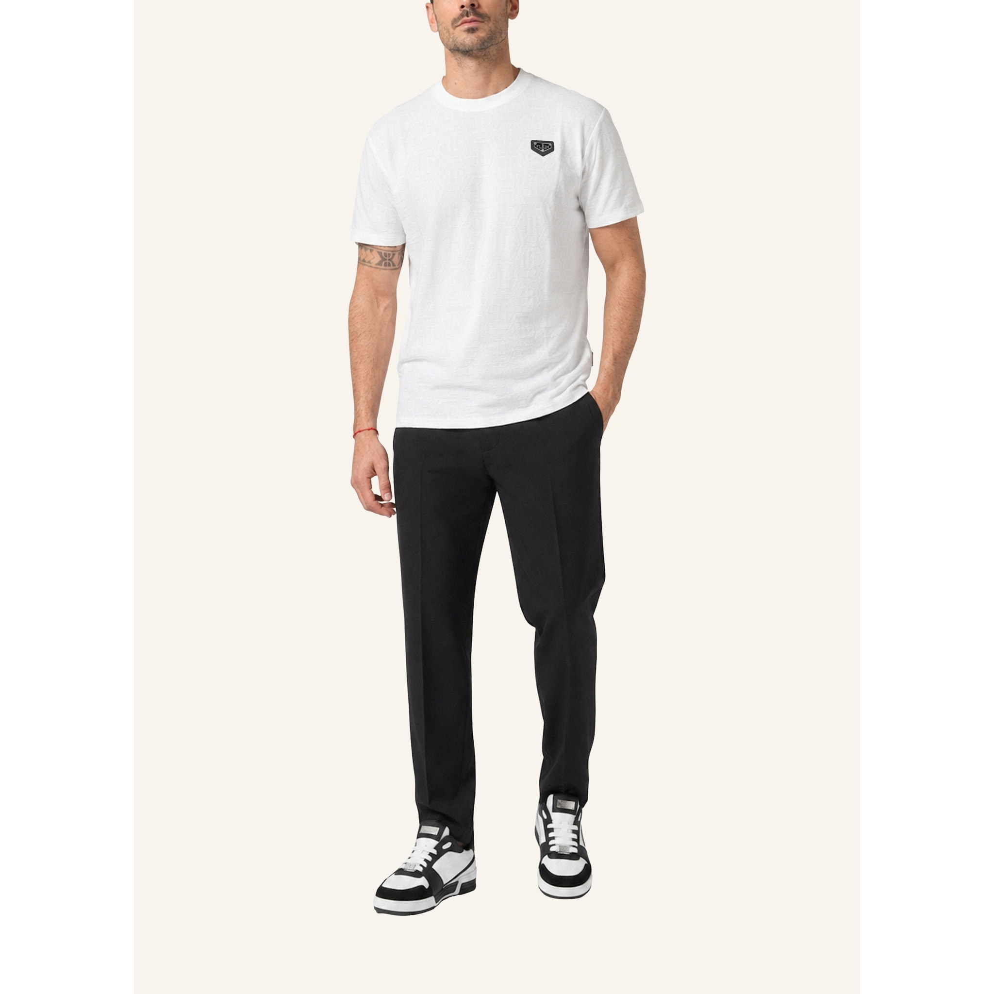 PHILIPP PLEIN T-shirt girocollo a maniche corte MONOGRAM