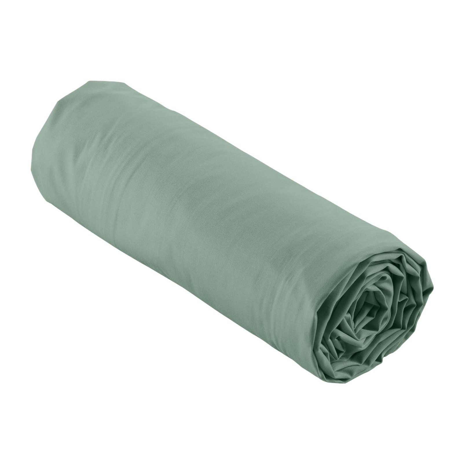 Drap Housse Uni 100% Percale de Coton ORIGINE - Vert tilleul