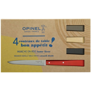 Set de couteaux OPINEL Bon appétit Loft 4 couteaux de table