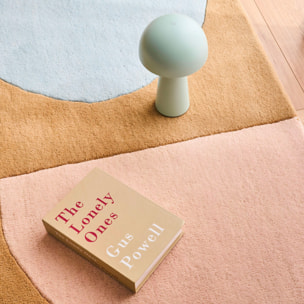 PANTONE - Tapis en laine fait main RAYON TENDRE à motif abstrait