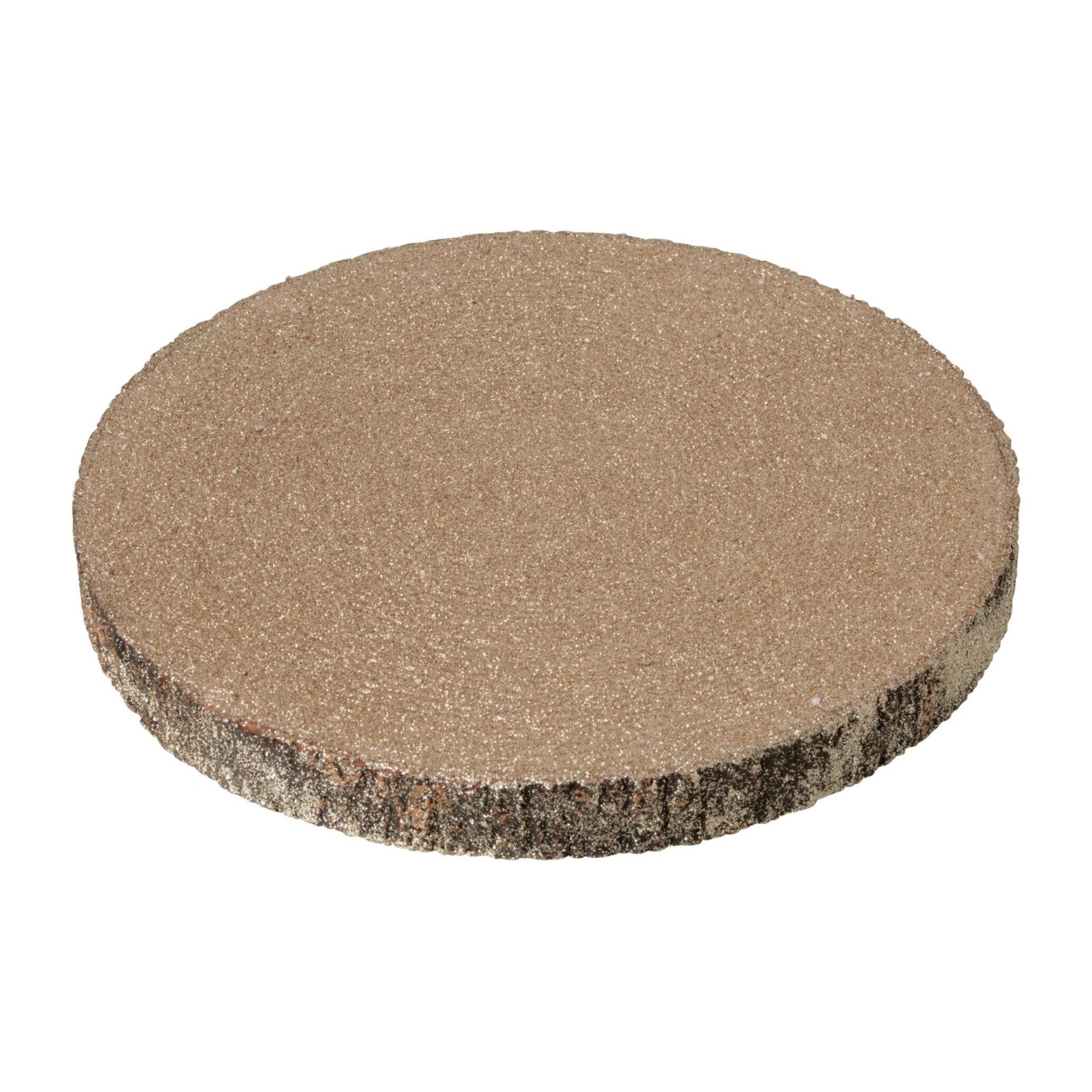 J-Line plateau décoratif paillettes écorce - marron - small