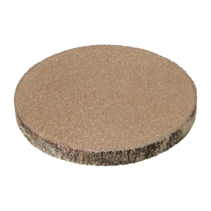 J-Line plateau décoratif paillettes écorce - marron - small