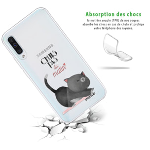 Coque Samsung Galaxy A50 360 intégrale transparente Chuis pas du matin Tendance Evetane.