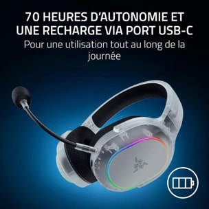 Casque gamer RAZER BARRACUDA X CHROMA PHANTOM WHITE ED