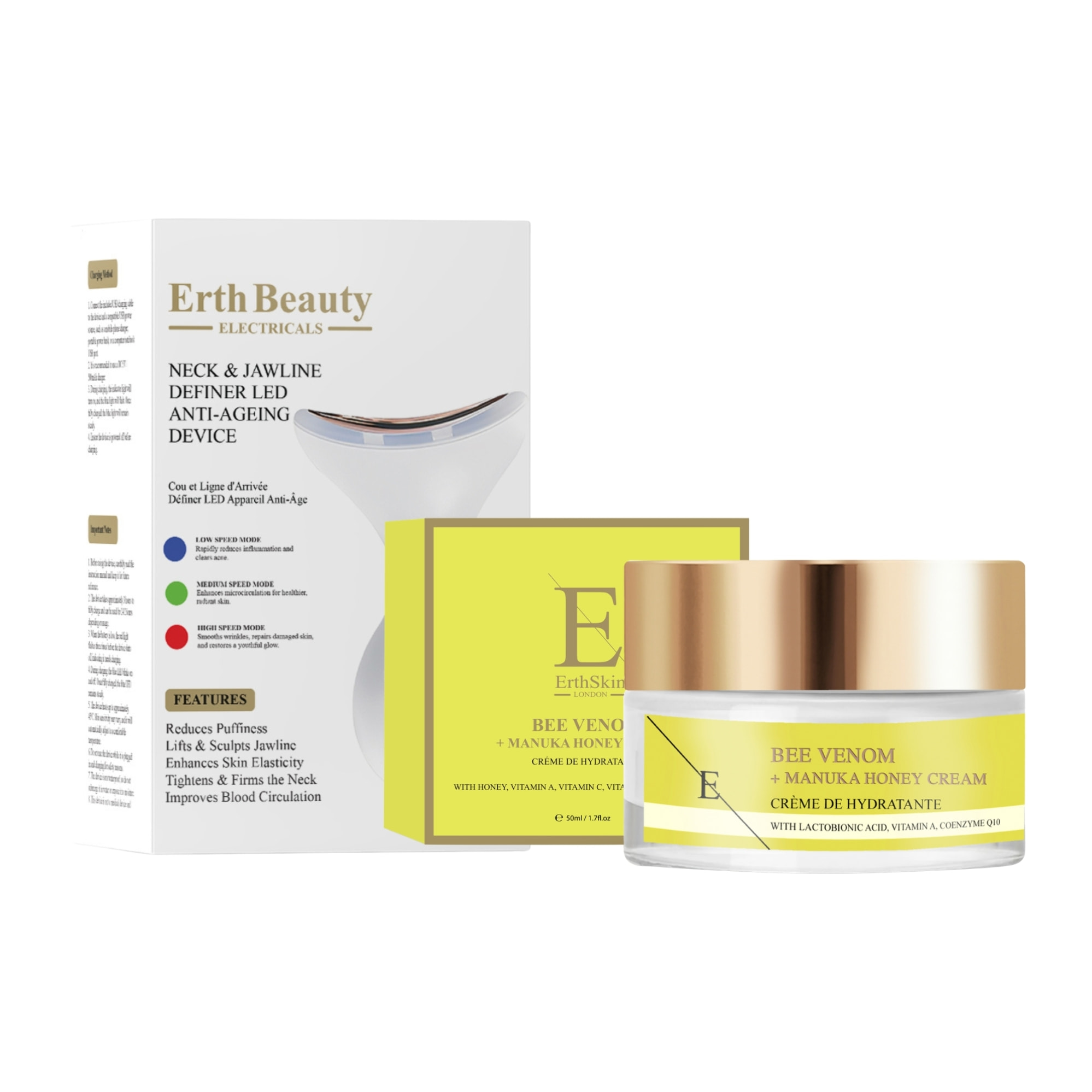 LED Cuello + Crema Veneno de Abeja 50 ml