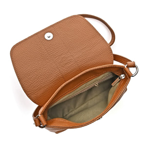 Borsa a tracolla Anna Luchini Cammello