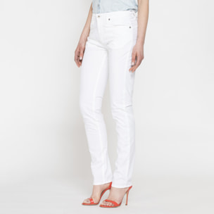 PANTALONE COLORATO IN POPELINE. Modello basic 752