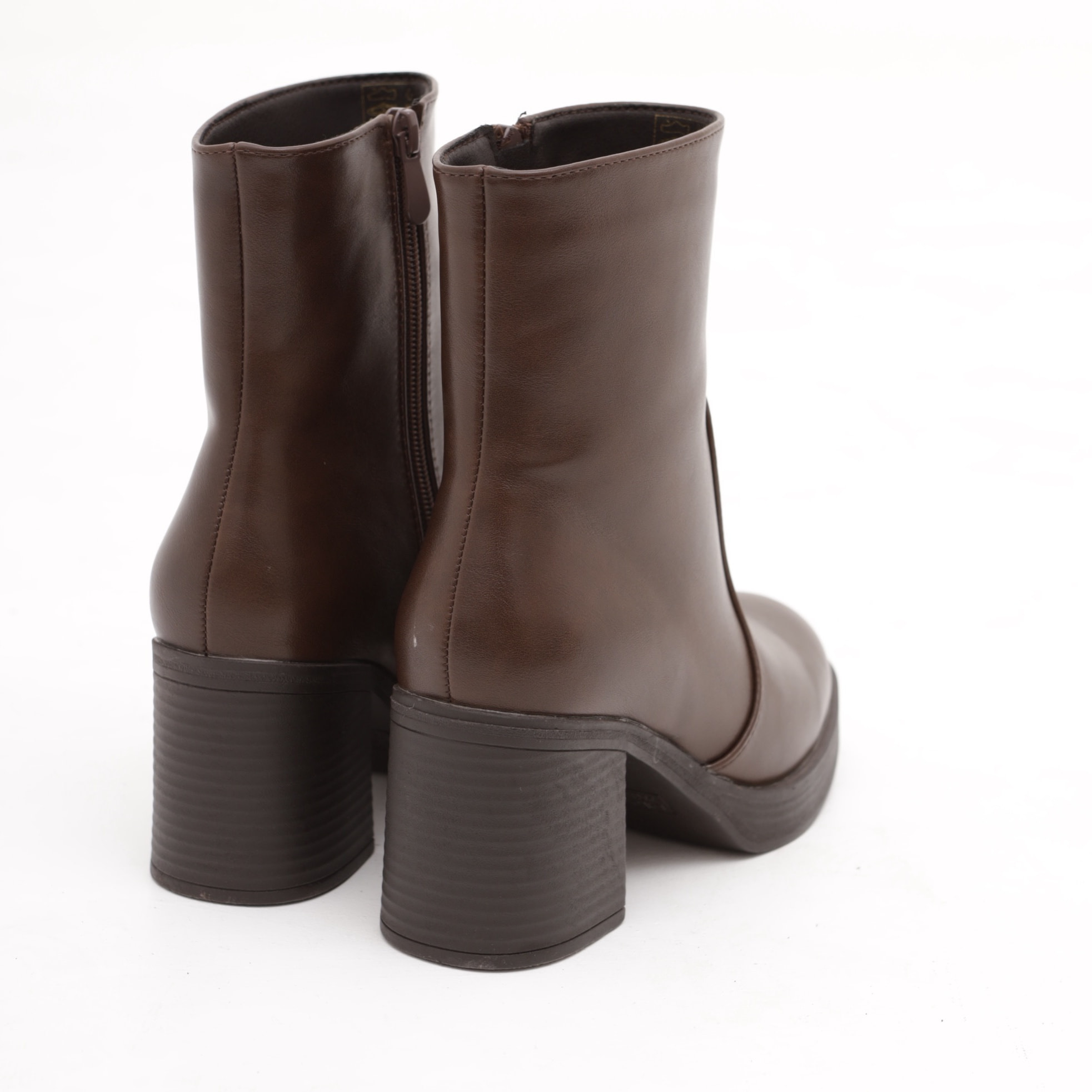 TRONCHETTO BASSO LISCIO MARRONE