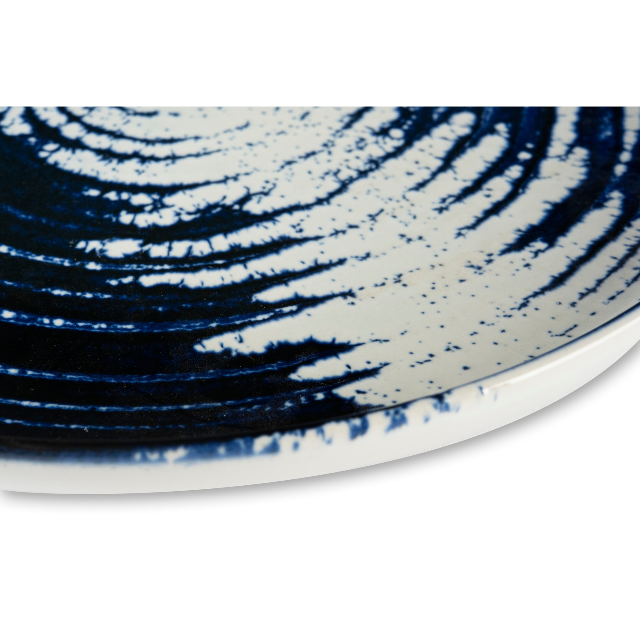 Set de 6 assiettes plates Excelsa – Ermes, Céramique Bleue