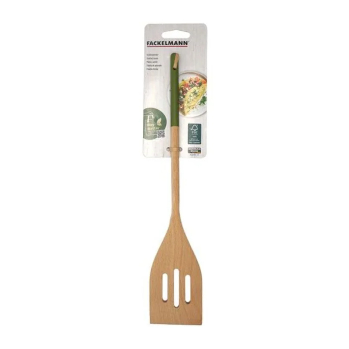Set de 2 ustensiles de cuisine spatule en bois Fackelmann Boisselerie