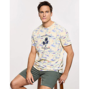 Camiseta Manga Corta Amarillo - Sunbay